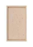 The Mia Travertine Banyo Tepsisi Bej 28x16x3 cm