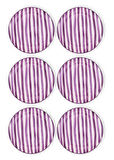 The Mia Joy Servis Tabağı 6lı Set Mor 26 cm