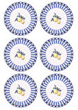 The Mia Odore Di Limone Yemek Tabağı 6lı Set 20 cm