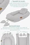 Babynest Ortopedik Bebek Yatağı, Anne Yanı Bebek Yatağı, Ergonomik Tasarım, Morremix Serisi
