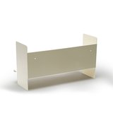 Beyaz Metal Duvar Rafı - Masa Üstü Kitaplık ve Çok Amaçlı Ofis Düzenleyici 21x70 cm