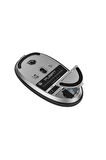 Pusat Business Pro Sessiz Kablosuz Şarjlı Kompakt Mouse - Silver