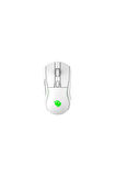 Pusat Reflex Pro 16000 DPI 400 IPS Yüksek Performanslı Kablosuz RGB Oyuncu Mouse- Beyaz