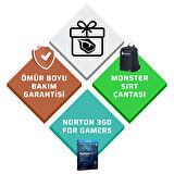 Monster Abra A5 V20.7.2 Intel Core i7 13620H 32 GB RAM 1 TB SSD 6 GB RTX 4050 Freedos 15,6" FHD 165 Hz Oyun Bilgisayarı