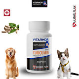 VITARMOR SUPPLEMENTS CURCUMIN KEDİ & KÖPEK Besin Takviyesi 30 Kapsül 650 mg