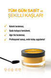 Kaş Sabitleyici Wax – Macadamia Yağı & E Vitaminli Kaş Şekillendirici 50ml + Fırça Hediyeli