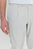 Comfort Fit Rahat Kesim Yan Cepli Desenli Beli Lastikli Pantolon