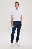 Slim Fit Dar Kesim Pamuklu Armürlü Esnek 5 Cep Pantolon