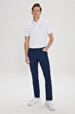 Slim Fit Dar Kesim Pamuklu Armürlü Esnek 5 Cep Pantolon