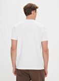 Altınyıldız Classics Beyaz Erkek T-Shirt 4A4824200003