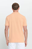 Slim Fit Dar Kesim Polo Yaka Baskılı Pamuklu Tişört
