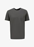 Bisiklet Yaka Antrasit Erkek T-Shirt 4C4800000012