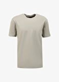 Bisiklet Yaka Bej Erkek T-Shirt 4C4800000012