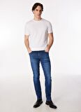 Bisiklet Yaka Beyaz Erkek T-Shirt 4C4800000012