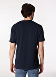 Bisiklet Yaka Lacivert Erkek T-Shirt 4C4800000012