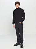 Altınyıldız Classics Normal Bel Dar Paça Slim Fit Siyah Erkek Pantolon 4A0124200200_SYH