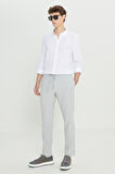 Slim Fit Dar Kesim Klasik Yaka Kareli Pamuklu Gömlek