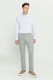 Comfort Fit Rahat Kesim Yan Cepli Desenli Beli Lastikli Pantolon
