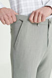 Comfort Fit Rahat Kesim Yan Cepli Desenli Beli Lastikli Pantolon