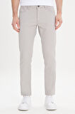 Slim Fit Dar Kesim 5 Cep Armürlü Esnek Pantolon