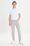 Slim Fit Dar Kesim 5 Cep Armürlü Esnek Pantolon