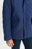 Standart Fit Normal Kesim Dik Yaka Kapitone Desenli Overcoat