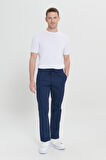Comfort Fit Rahat Kesim Yan Cepli Pantolon