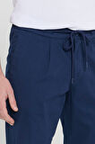 Comfort Fit Rahat Kesim Yan Cepli Pantolon