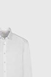 Slim Fit Dar Kesim Klasik Yaka Scuba Gömlek
