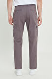 Comfort Fit Rahat Kesim Pamuklu Esnek Yan Cepli Kargo Pantolon