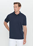 Altınyıldız Classics Düz Lacivert Erkek Polo T-Shirt 4A4824200083