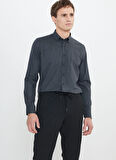 Altınyıldız Classics Slim Fit Klasik Yaka Siyah Erkek Gömlek ACE202510302_GÖMLEK PAR NM