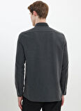 Altınyıldız Classics Slim Fit Düğmeli Yaka Antrasit Erkek Gömlek ACE202510303_GÖMLEK PAR DY