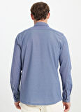 Altınyıldız Classics Slim Fit Düğmeli Yaka Lacivert Erkek Gömlek ACE202510304_GÖMLEK PAR DY