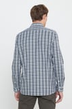 %100 Pamuk Oxford Slim Fit Dar Kesim Klasik Yaka Kareli Gömlek