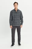 Pamuklu Flanel Comfort Fit Rahat Kesim Klasik Yaka Ekose Desenli Gömlek