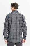 Pamuklu Flanel Comfort Fit Rahat Kesim Klasik Yaka Ekose Desenli Gömlek