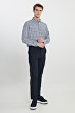Slim Fit Dar Kesim Beli Bağlamalı Yan Cep Esnek Casual Pantolon