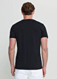 Altınyıldız Classics Bisiklet Yaka Baskılı Siyah Erkek T-Shirt ACE091252078_SYH