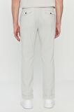 Slim Fit Dar Kesim Beli Lastikli Yan Cep Esnek Casual Pantolon