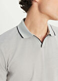 Altınyıldız Classics Jakarlı Gri Erkek Polo T-Shirt ACE091252126_GRI