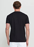 Altınyıldız Classics Bisiklet Yaka Jakarlı Siyah Erkek T-Shirt ACE091252300_SYH