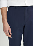 Altınyıldız Classics Lastikli Bel Normal Paça Slim Fit Lacivert Erkek Pantolon ACE001252195_LAC