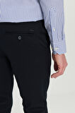 Pamuklu Slim Fit Dar Kesim Armürlü Yan Cepli Esnek Casual Pantolon