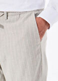 Altınyıldız Classics Bağlamalı Bel Normal Paça Slim Fit Gri Erkek Pantolon ACE001252272_GRI