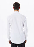 Altınyıldız Classics Slim Fit Düğmeli Yaka Beyaz Erkek Gömlek ACE020252222_BYZ