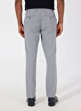 Altınyıldız Classics Bağlamalı Bel Normal Paça Slim Fit Gri Erkek Pantolon ACE001252269_GRI