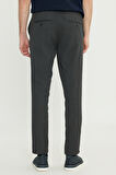 Slim Fit Dar Kesim Beli Bağlamalı Yan Cepli Esnek Pantolon
