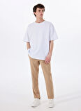 Altınyıldız Classics Bağlamalı Bel Normal Paça Slim Fit Bej Erkek Pantolon ACE001252275_BEJ