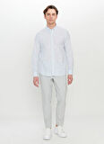 Altınyıldız Classics Slim Fit Düğmeli Yaka Mavi Erkek Gömlek ACE020252168_MAV